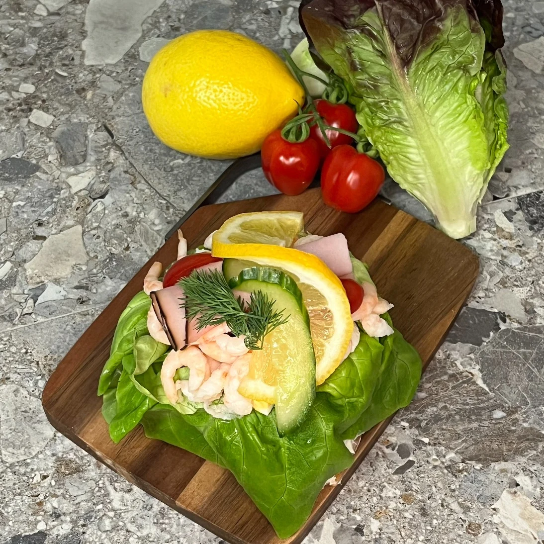 Portionsbit Räkor & skinka