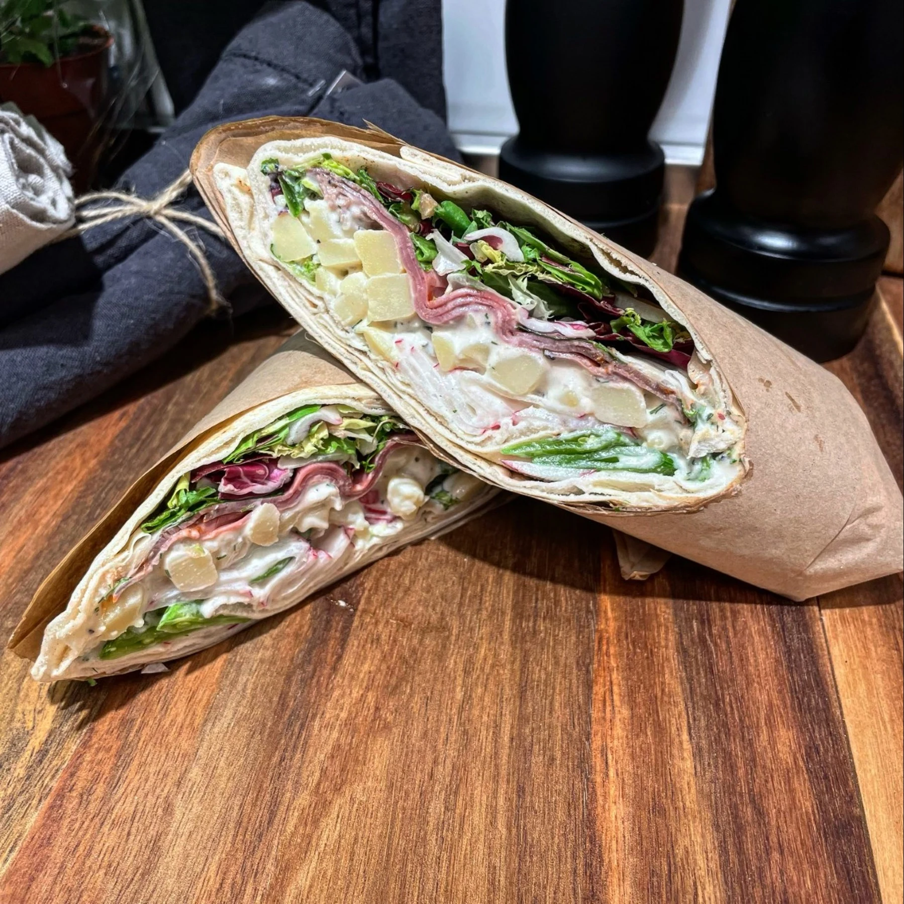 Wrap med rosbiff & potatisallad