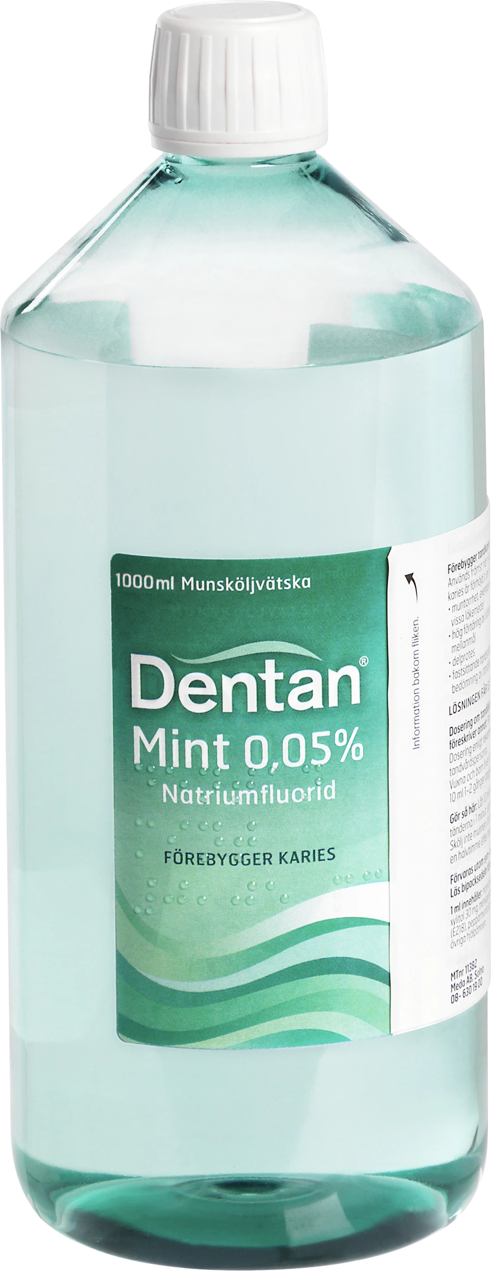 Dentan Mint munskölj 0,05 % 1000 ml - Kariesförebyggande