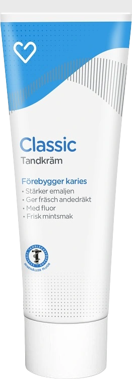 Hjärtats Tandkräm Classic 75 ml - Kariesförebyggande