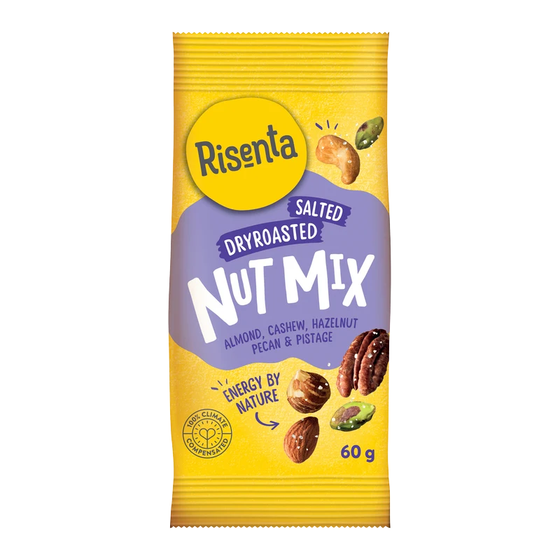 Risenta Nötmix 60 g - Nötter & torkad frukt