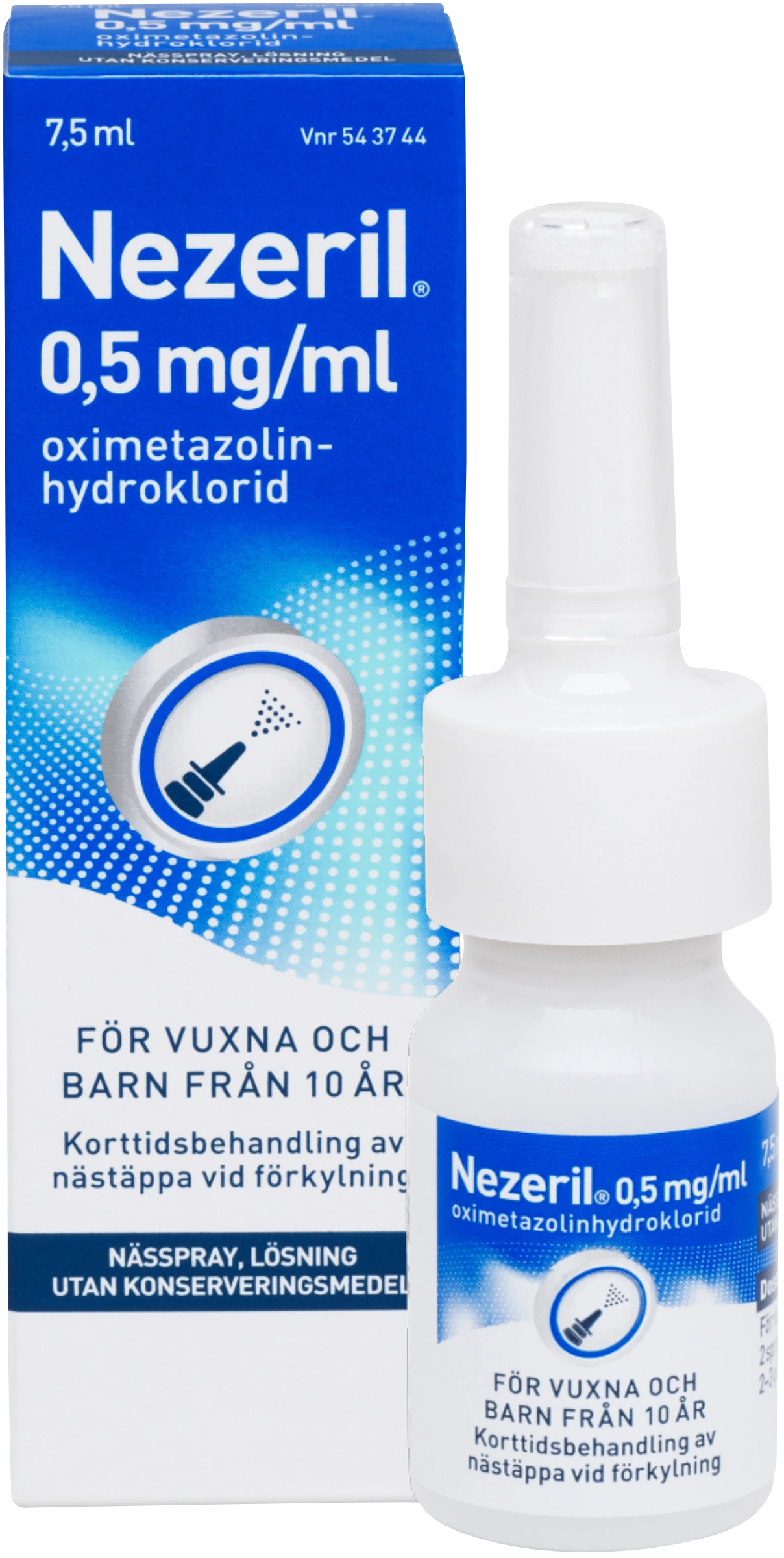 Nezeril nässpray 0,5 mg/ml 7,5 ml - Nässpray & näsdroppar