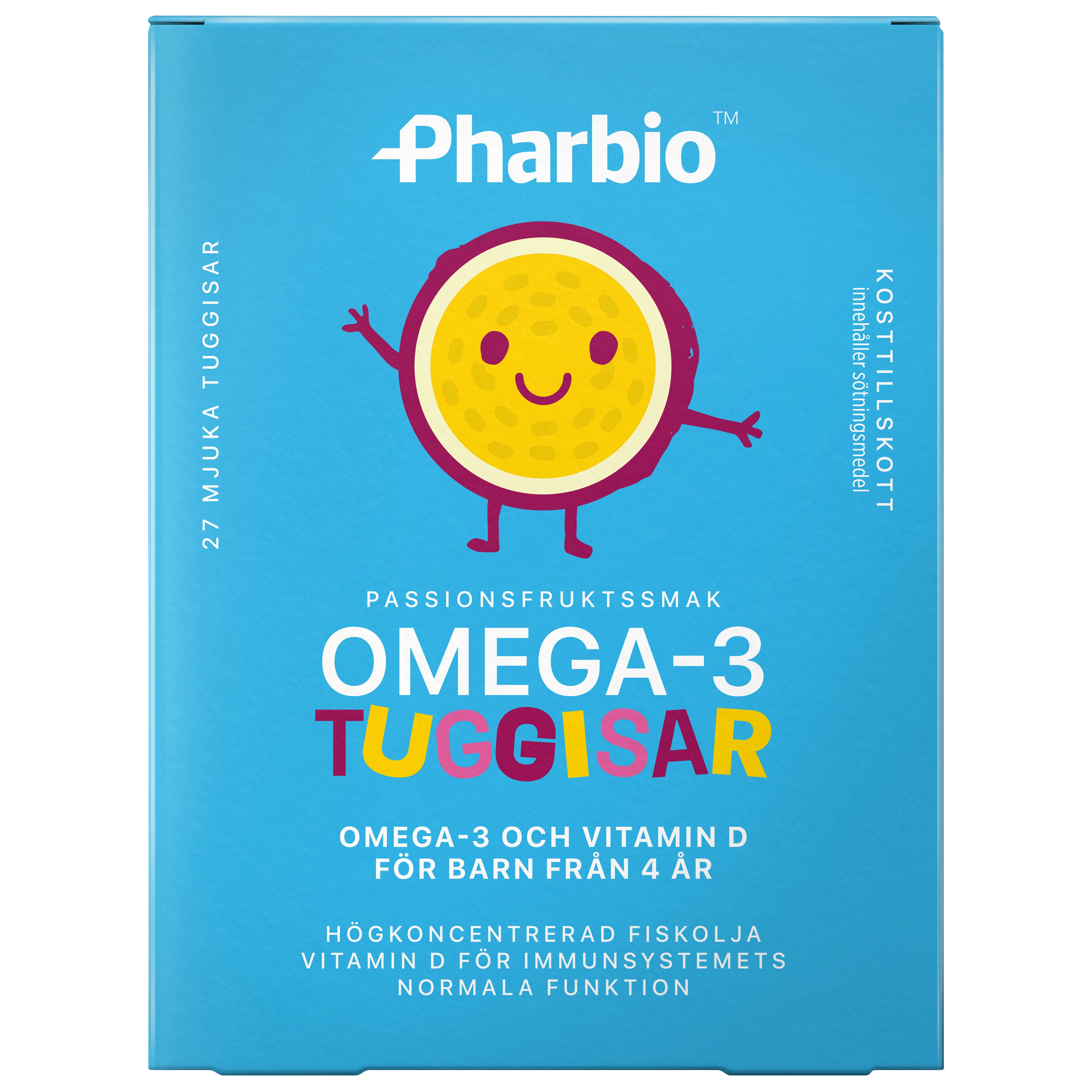 Pharbio Omega-3 Gelétuggisar 27st - Omega 3