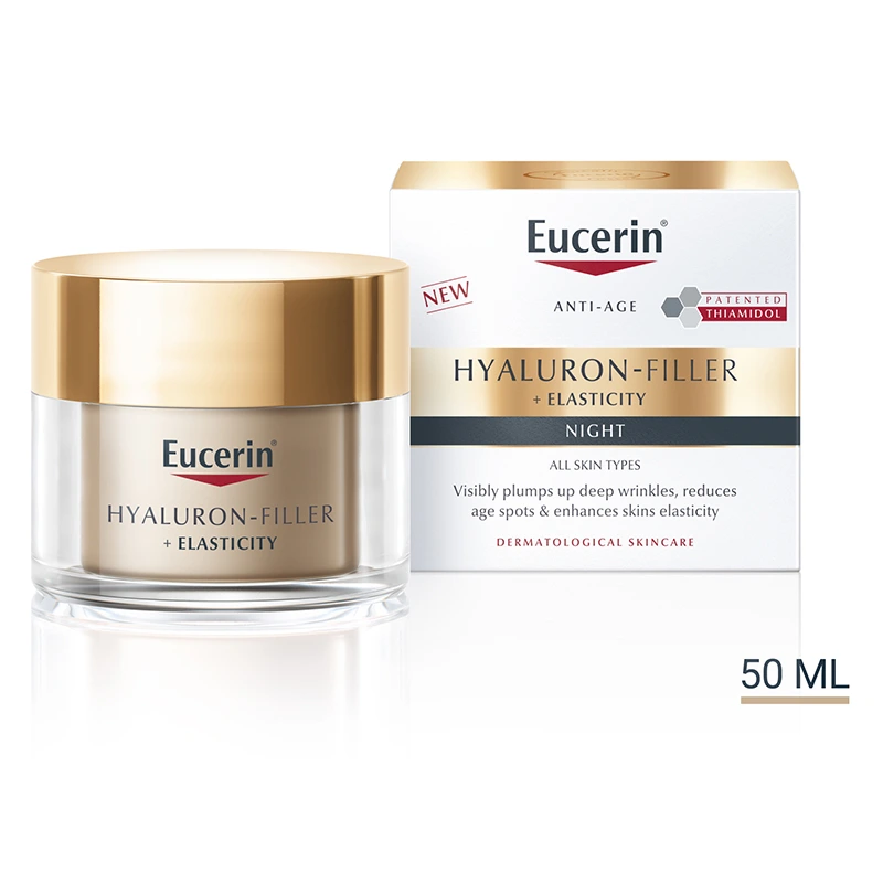 Eucerin Hyaluron-Filler + Elasticity Night Cream 50 ml - Ansiktskräm - nattkräm