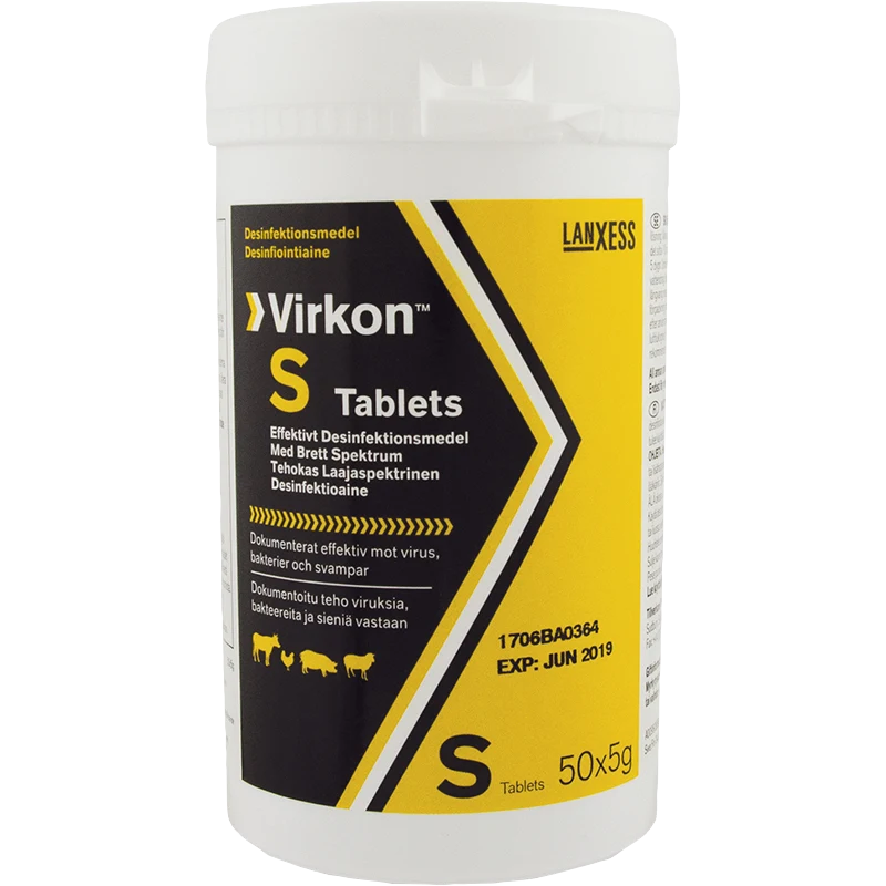 Virkon S Desinfektionsmedel 5 g x 50 tabletter - Desinfektionsmedel
