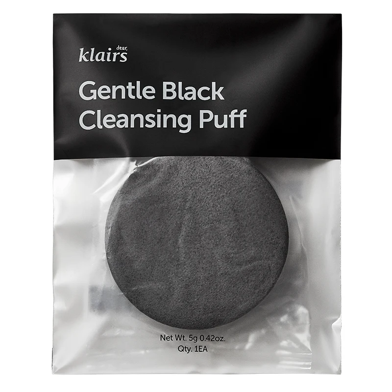 Klairs Gentle Black Cleansing Puff - Skönhetsverktyg