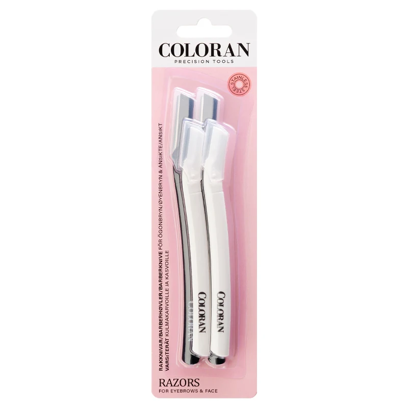 Coloran Razors For Eyebrows & Face 4 st - Ögonbrynskniv