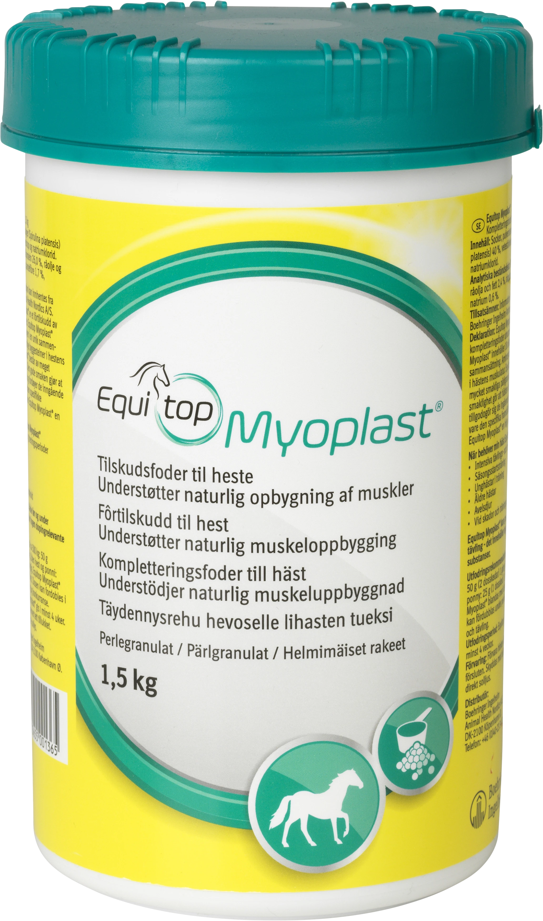Equitop Myoplast 1,5 kg - Hästfoder & fodertillskott