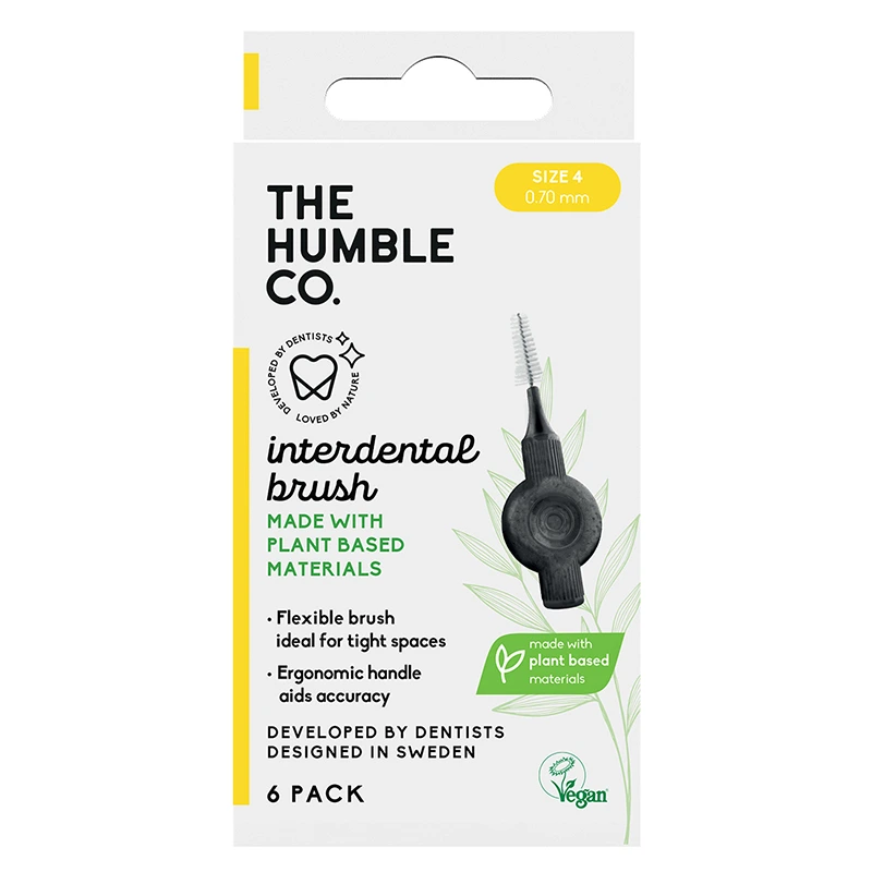 The Humble Co. Plant Based Mellanrumsborste 6-pack 0,70 mm Size 4