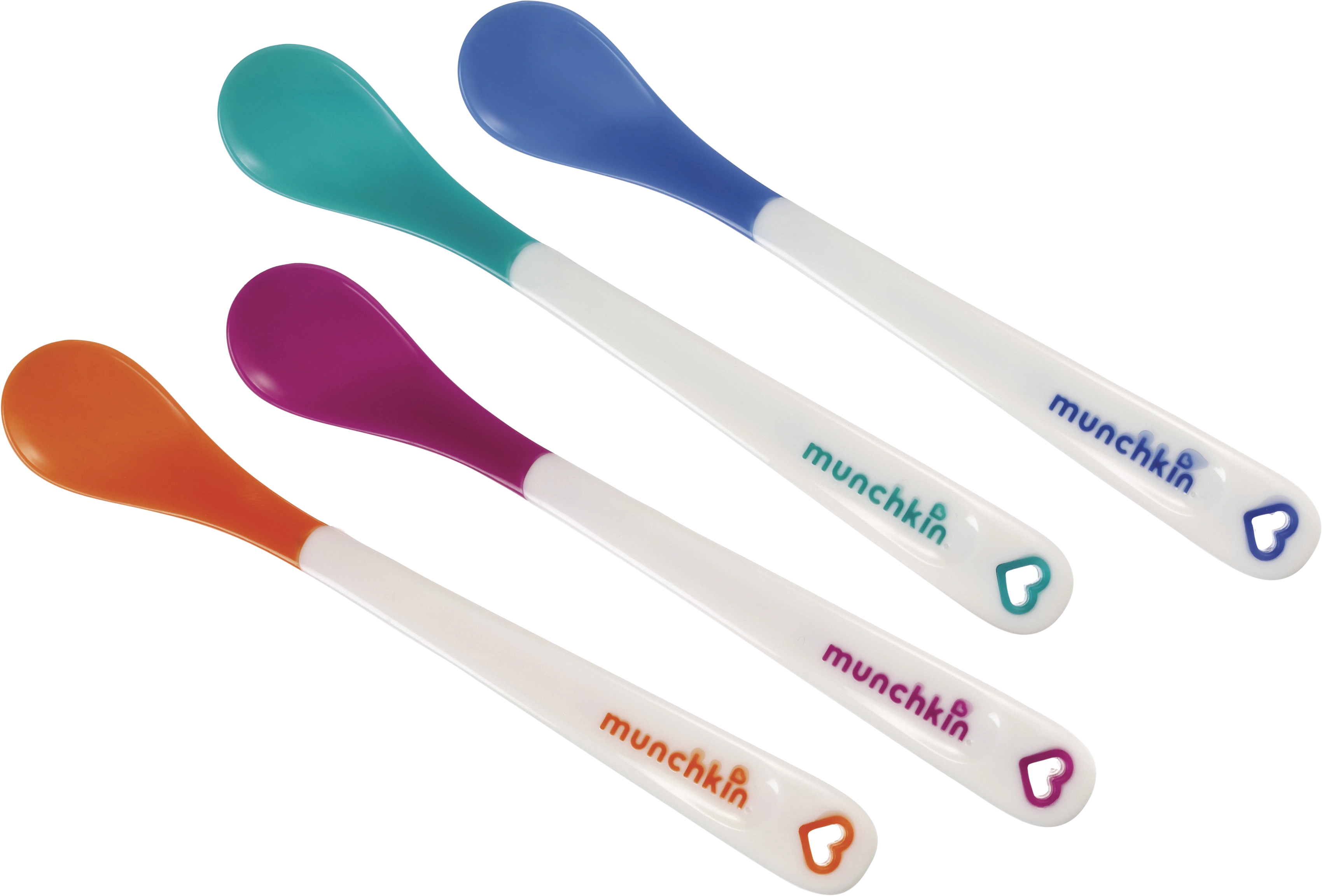 Munchkin White Hot Safety Spoons Barnsked 4-pack - Barntallrik & barnbestick