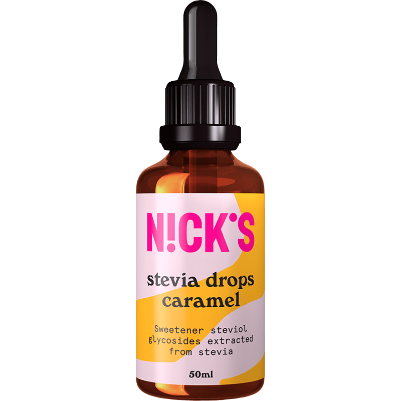 NICK'S Caramel Stevia Drops 50 ml - Smaksättning & sötning