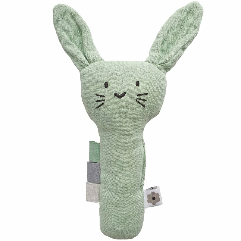 Summerville Organic Mjuk Skallra Kanin Eko Cameo Green - Skallror