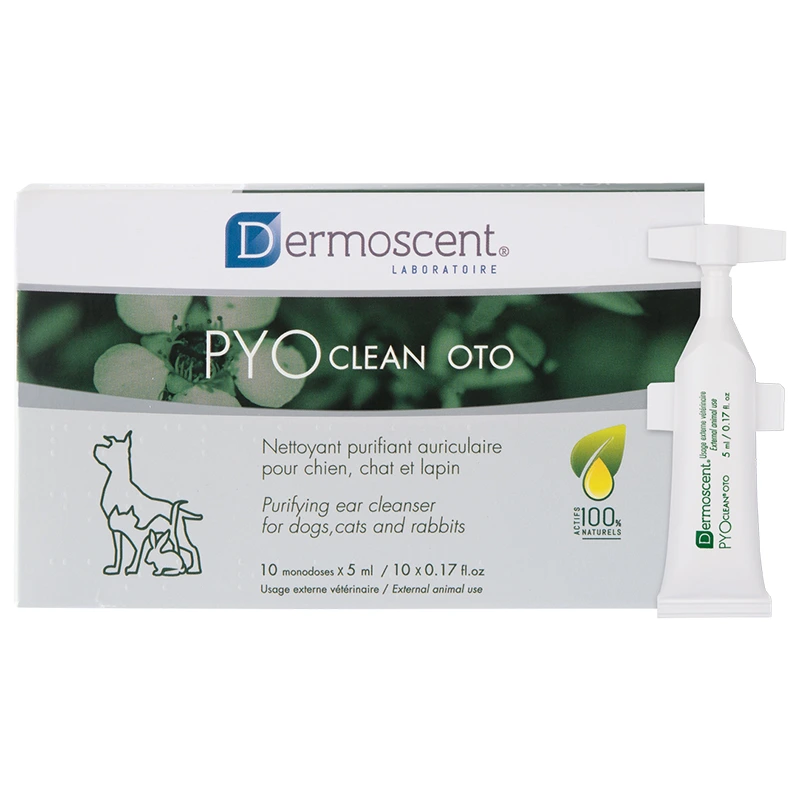 Dermoscent PYOclean Oto Öronrengöring 10 x 5 ml - Ögon & öronproblem hos hund