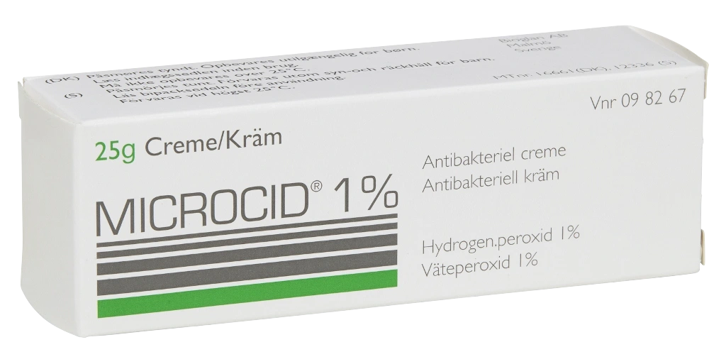 Microcid kräm 1% 25 g - Hudbesvär