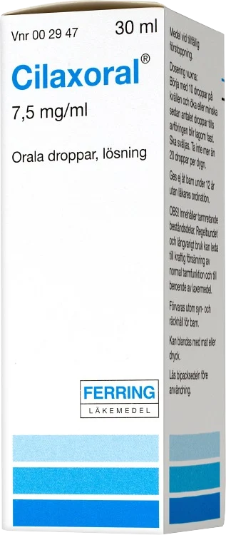 Cilaxoral orala droppar 7,5 mg/ml 30 ml - Förstoppning & hård mage