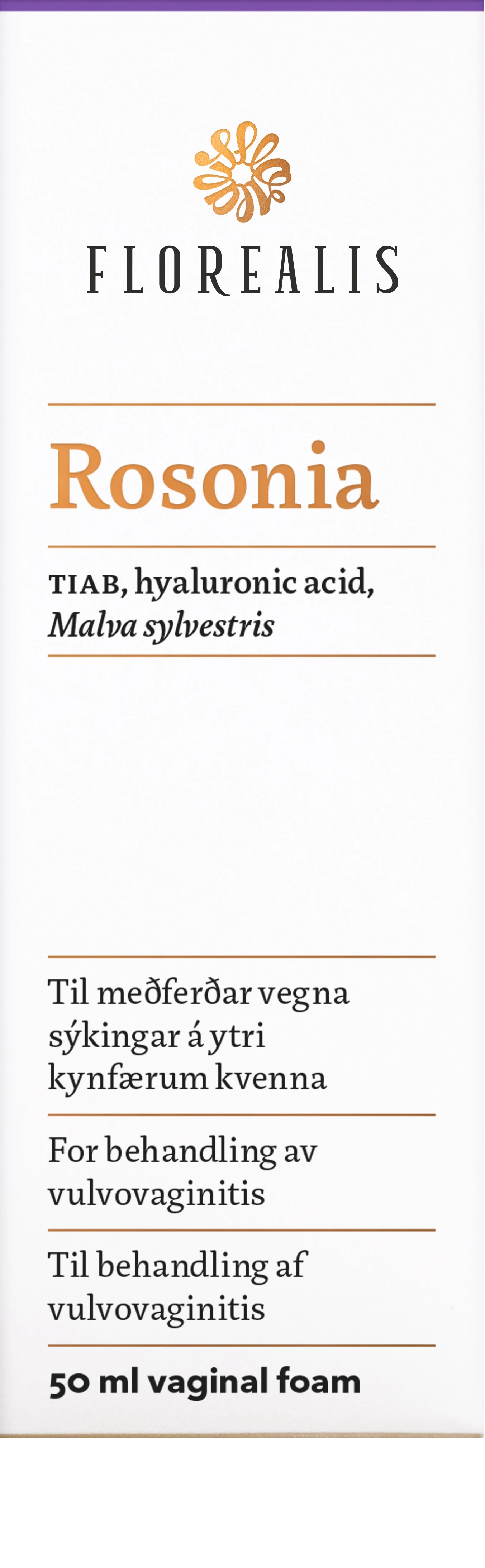 Florealis Rosonia 50 ml vid obehag i underlivet - Svamp i underlivet hos gravida