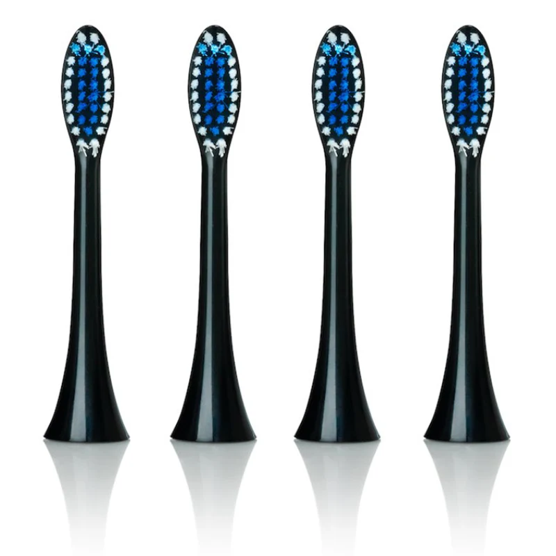 Beconfident Sonic Regular Tandborsthuvud Svart 4-pack - Tandborsthuvuden