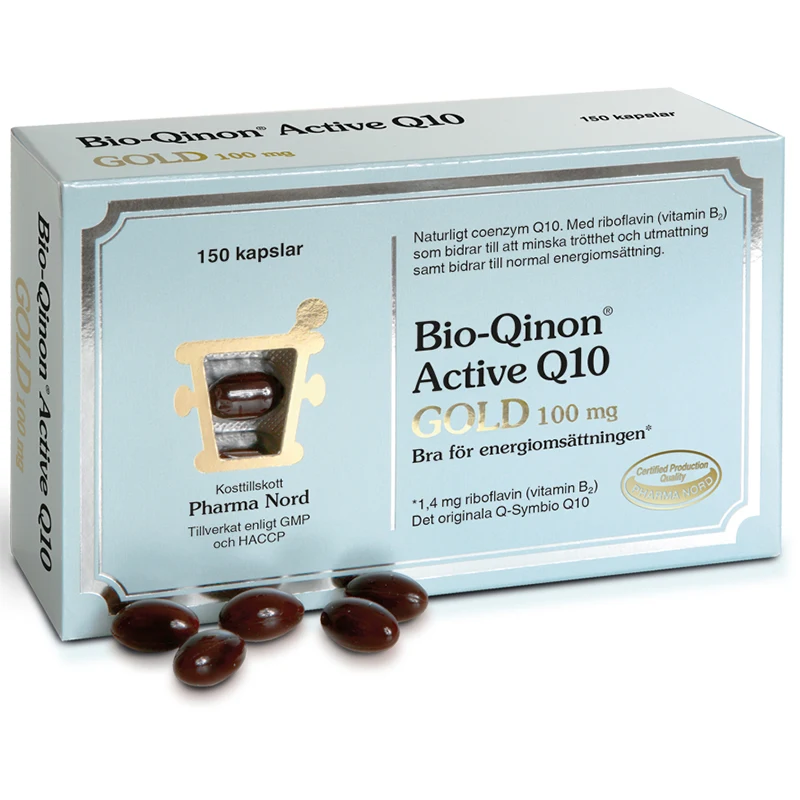 Pharma Nord Bio-Qinon Active Q10 Gold 100mg 150 st - Kosttillskott för energi
