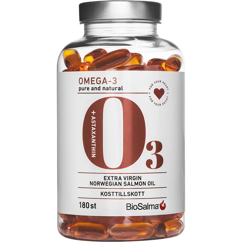 BioSalma Omega-3 Salmon Oil 1000mg 180 kapslar - Omega 3