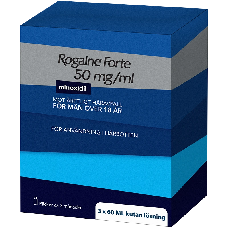 Rogaine Forte lösning 50 mg/ml 3x60 ml - Håravfall