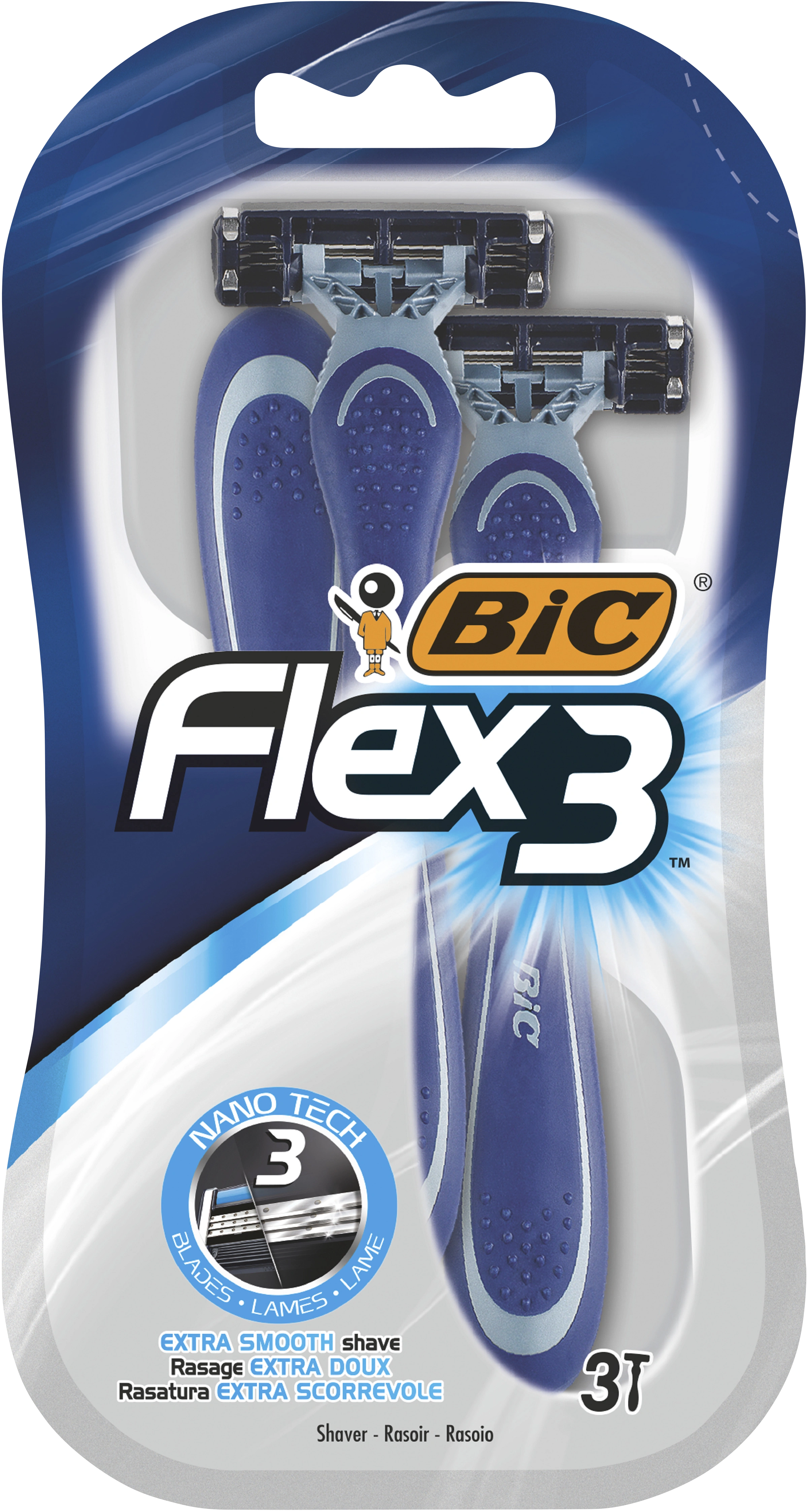 BIC Flex3 Rakhyvlar för Män 3-pack - Rakhyvlar herr