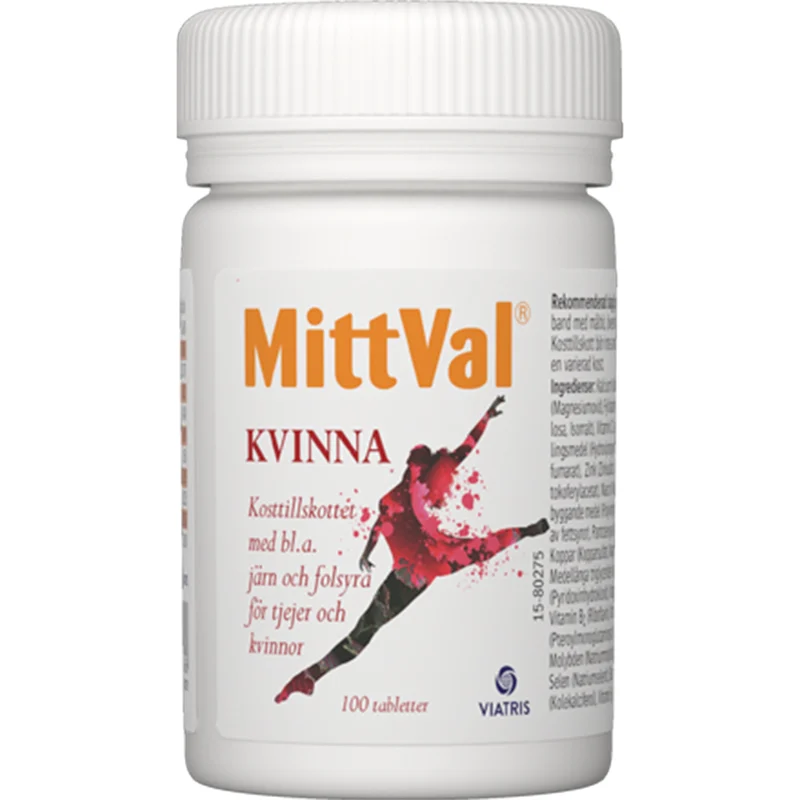 MittVal Kvinna Tablett 100st - Multivitamin