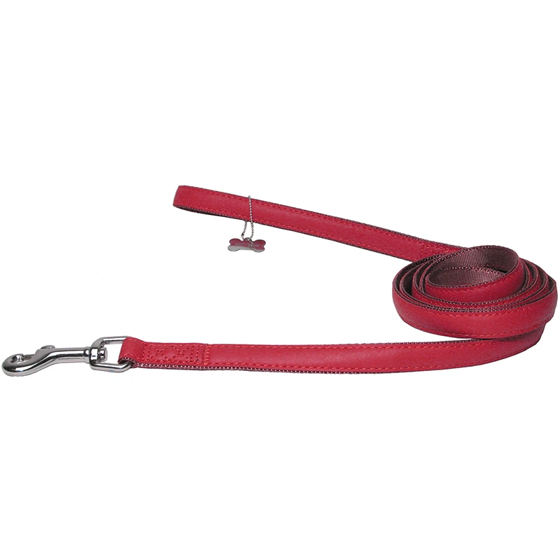 McBen Koppel Skinnimitation Röd 15 mm/180 cm - Hundkoppel