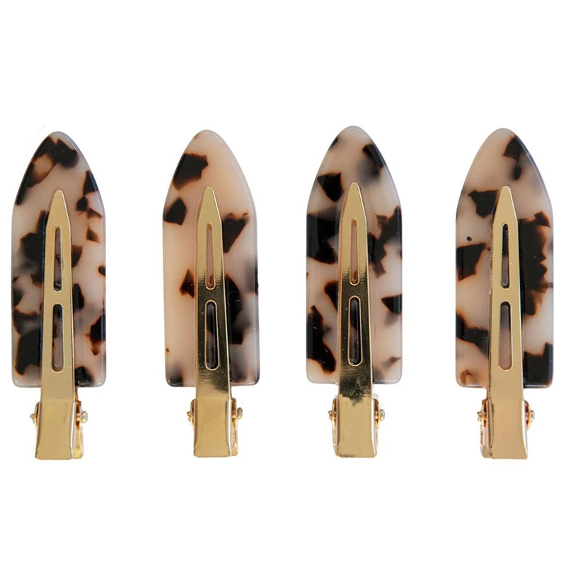 ByBarb Makeup Hair Clips Sköldpaddsfärgade 4 st - Hårklämmor