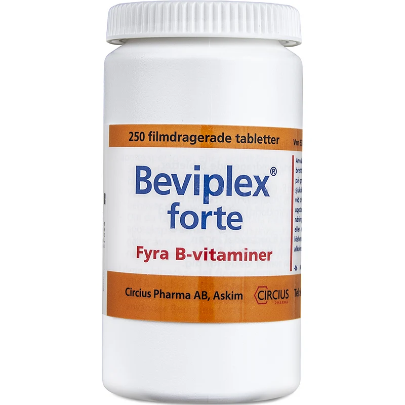 Beviplex forte filmdragerad tablett 250 st - Vitaminer & mineraler