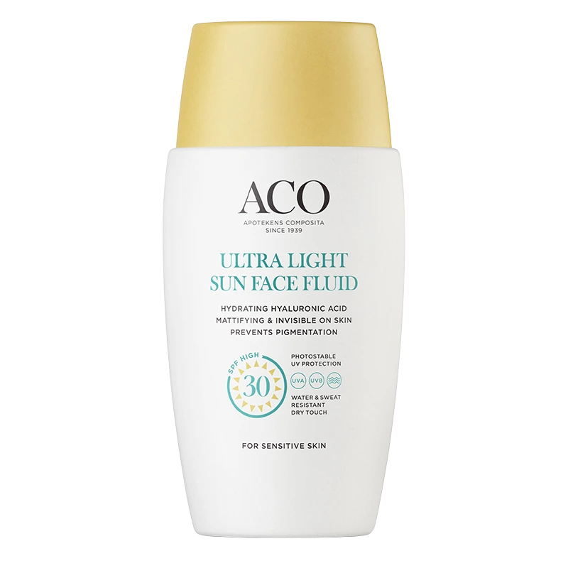 ACO Ultra Light Sun Face Fluid SPF30 40 ml - Solskydd ansikte