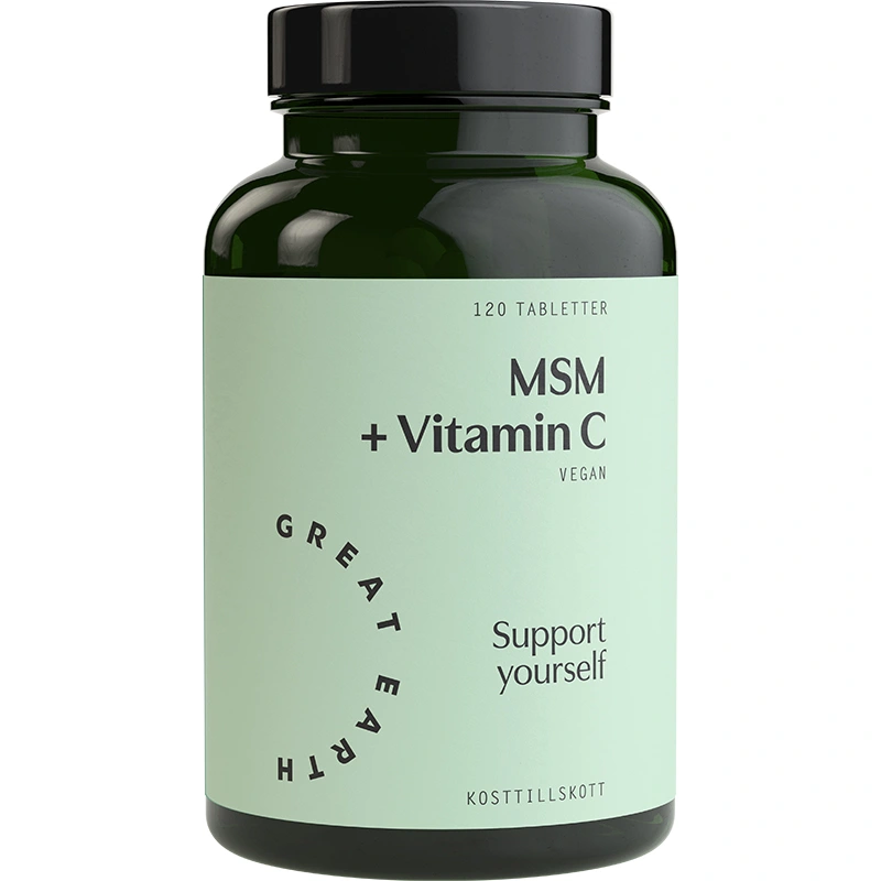 Great Earth MSM+Vitamin C 120 tabletter - Kosttillskott