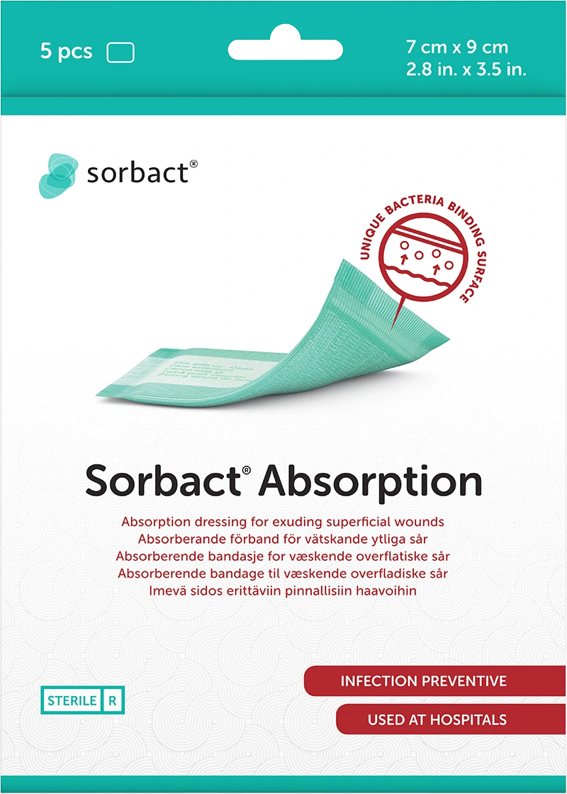 Sorbact Absorption 7 x 9 cm 5 st - Förband