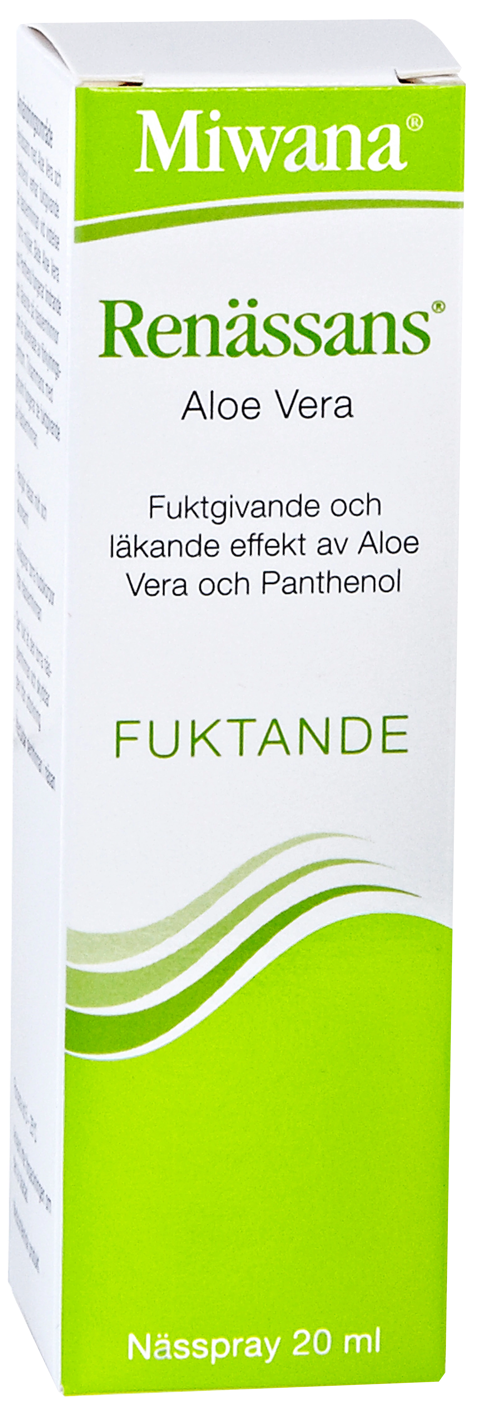 Renässans Aloe Vera nässpray 20 ml - Koksaltlösning & smörjande