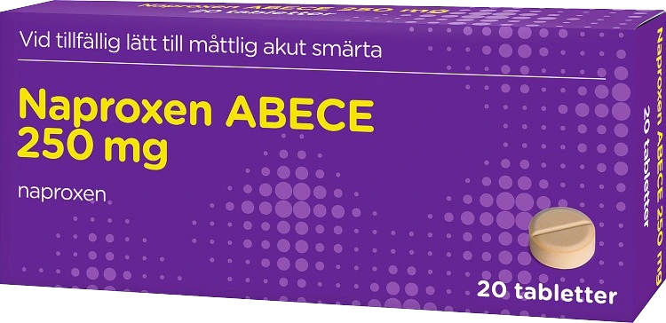 Naproxen ABECE tablett 250 mg 20 st - Huvudvärkstabletter