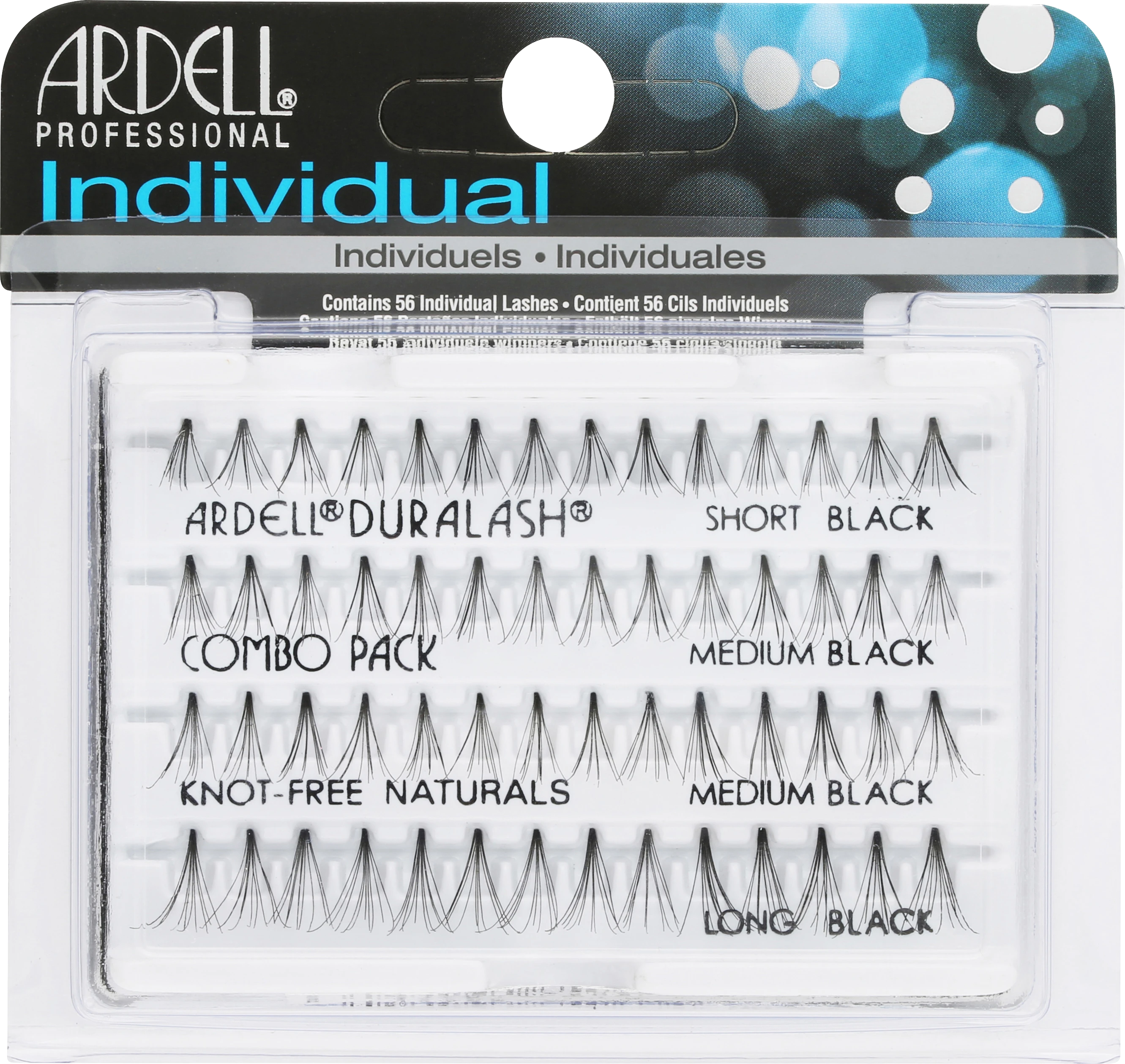 Ardell Individual Lashes Knotted Free Combo 56 st - Ardell lösögonfransar