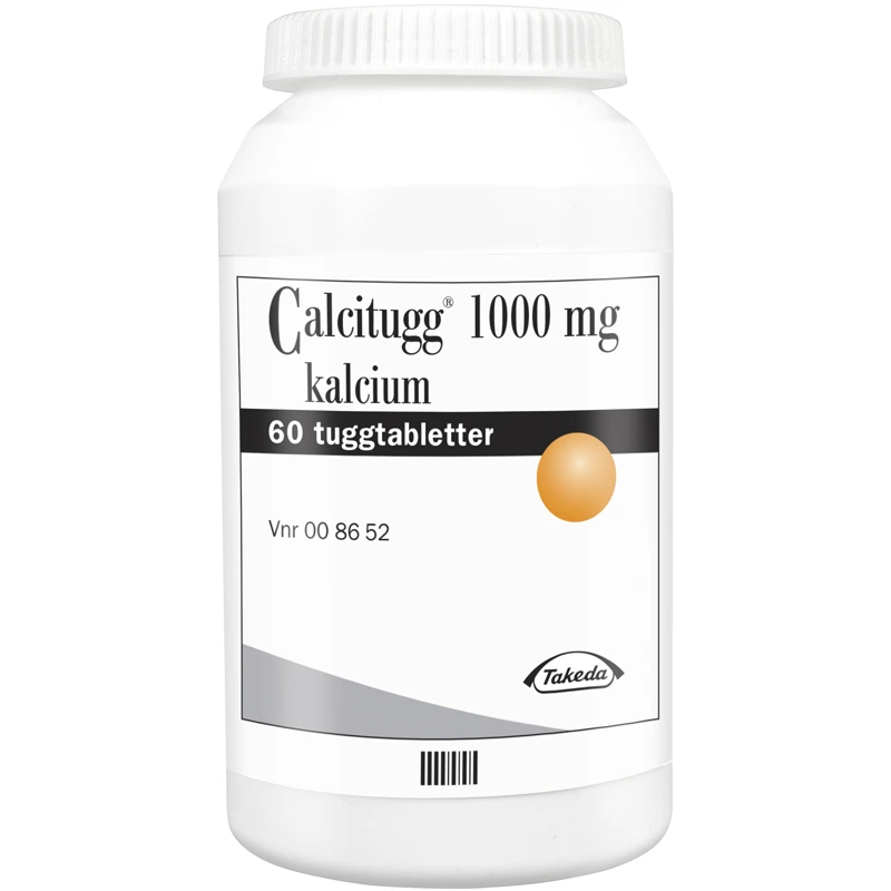 Calcitugg tuggtablett 1000 mg 60 st - Kosttillskott & vitaminer