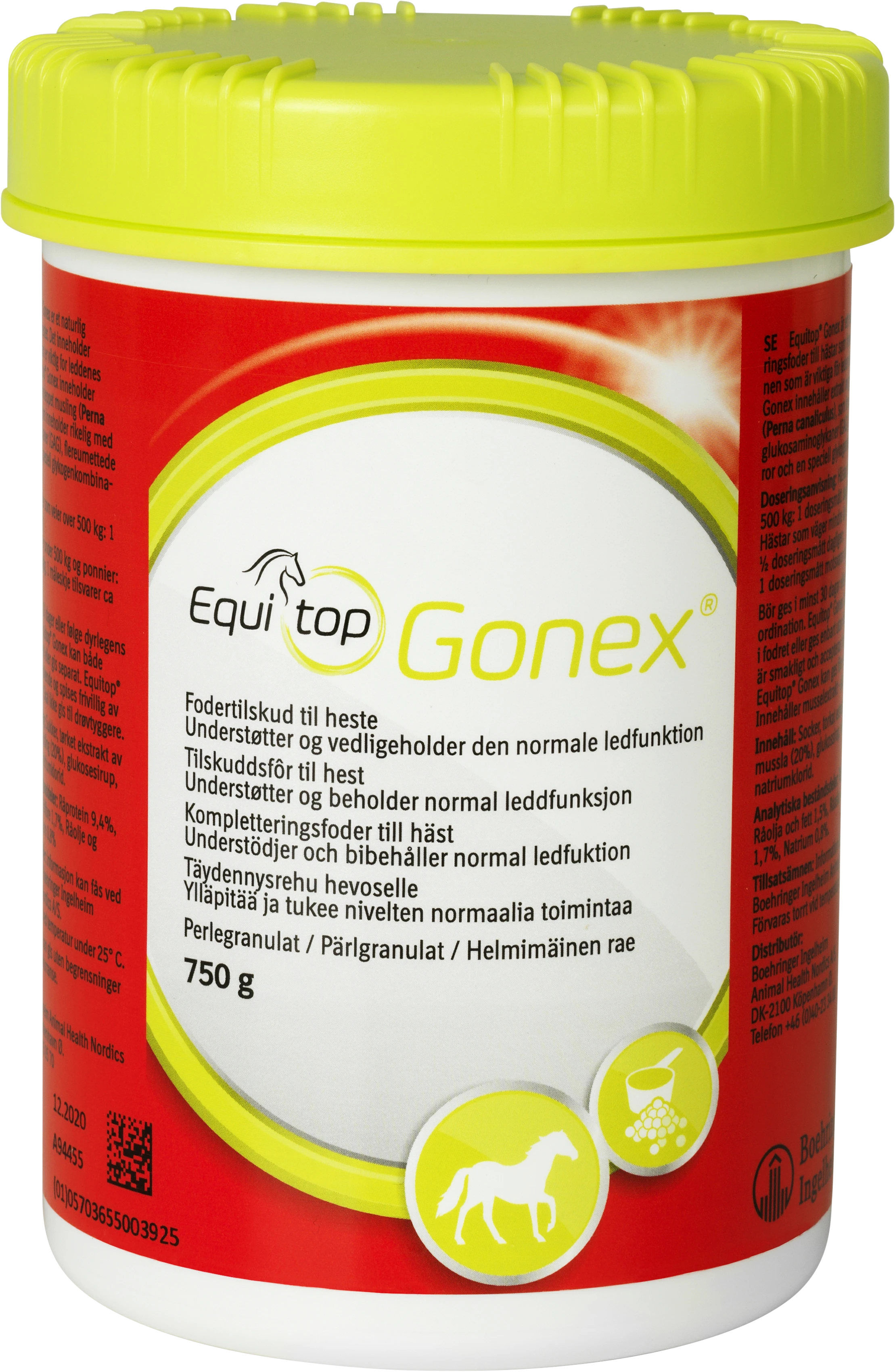Equitop Gonex Fodertillskott till Häst 750 g - Hästfoder & fodertillskott