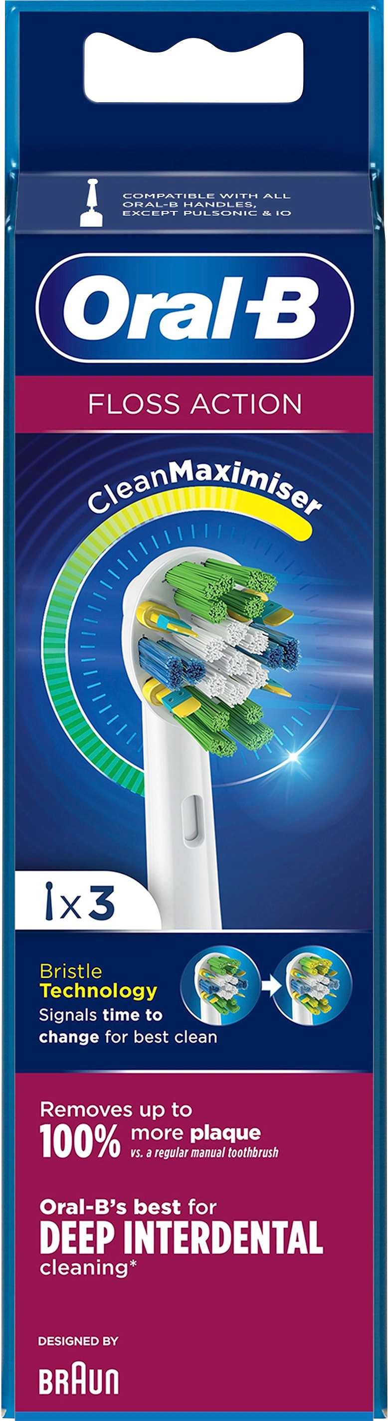 Oral B Floss Action Refill 3-pack - Tandborsthuvuden