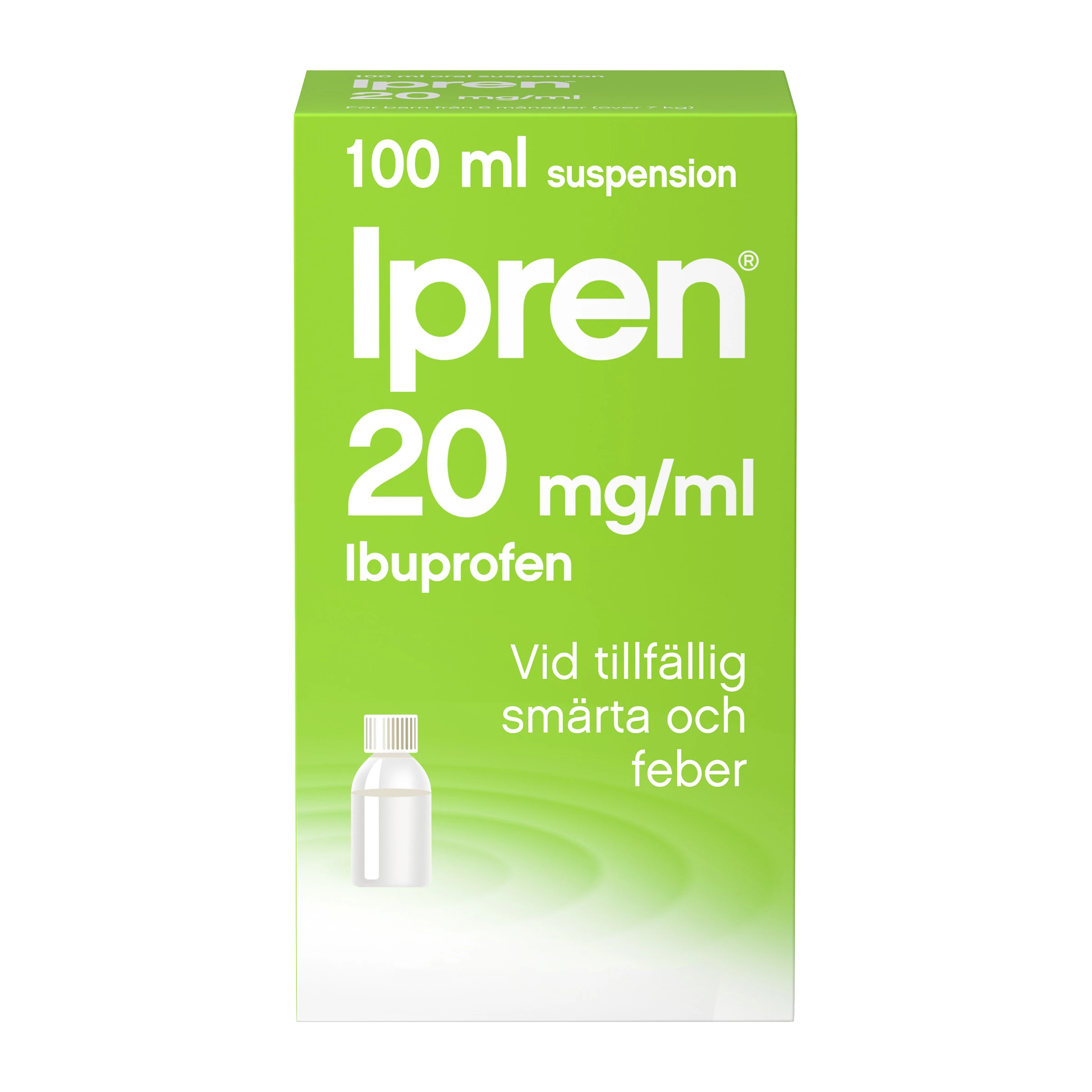 Ipren oral suspension 20 mg/ml 100 ml - Tandvärk