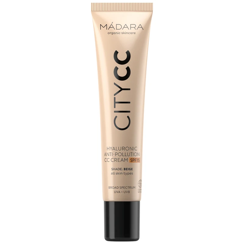 Mádara CITY CC Hyaluronic Anti-Pollution CC Cream SPF15 40 ml Beige - CC-cream