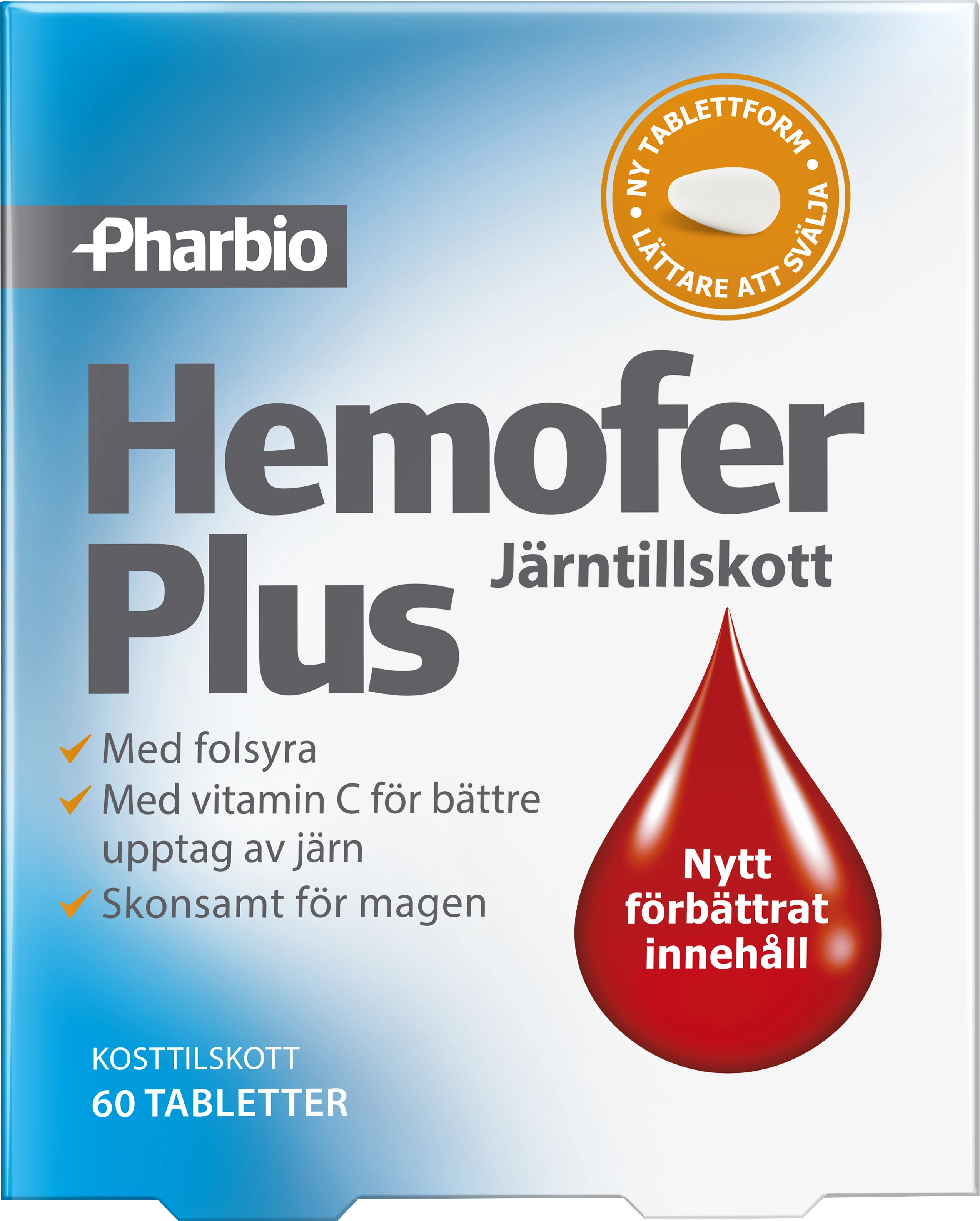 Pharbio Hemofer Järn Plus 60 st - Bli gravid