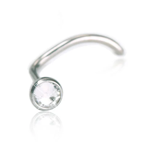 Blomdahl Nässmycke Bezel Crystal Silver 3 mm - Hudvänliga smycken