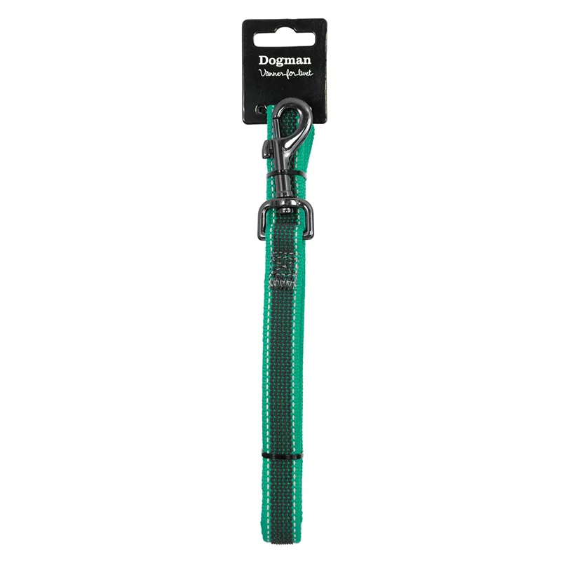 Dogman AntiSlip-koppel Iris 20 mm Turkos - Hundkoppel