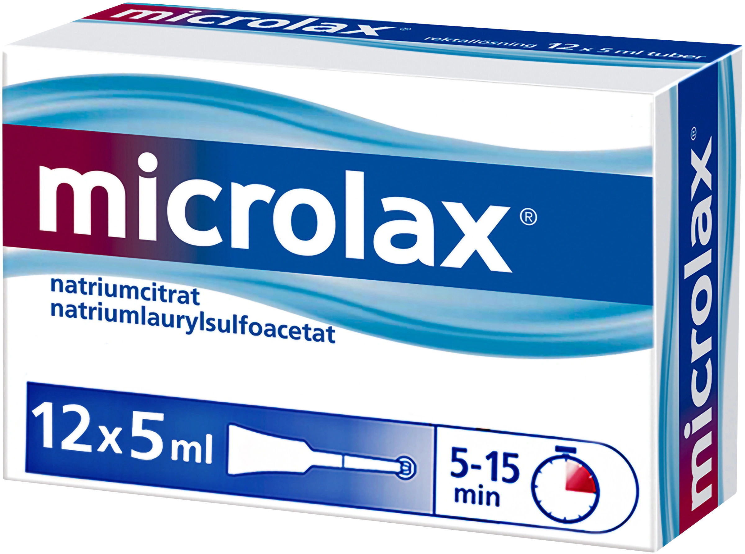 Microlax rektallösning tub 12 x 5 ml - Lavemang & rektallösning