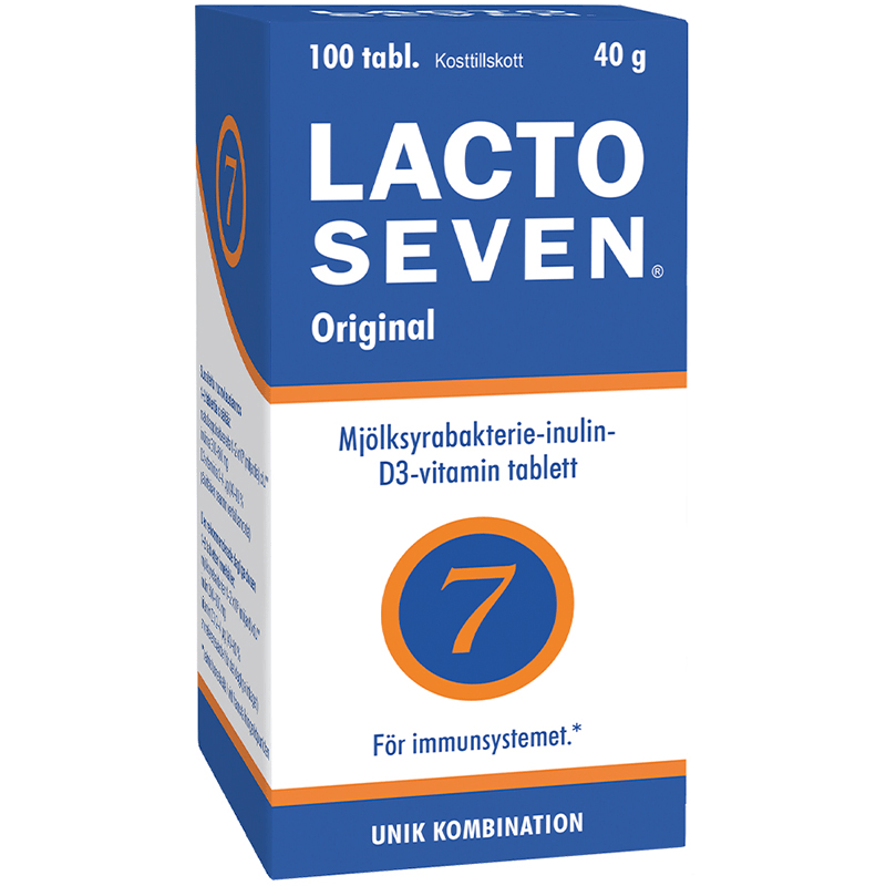 Lacto Seven 100 tabletter - Mjölksyrabakterier