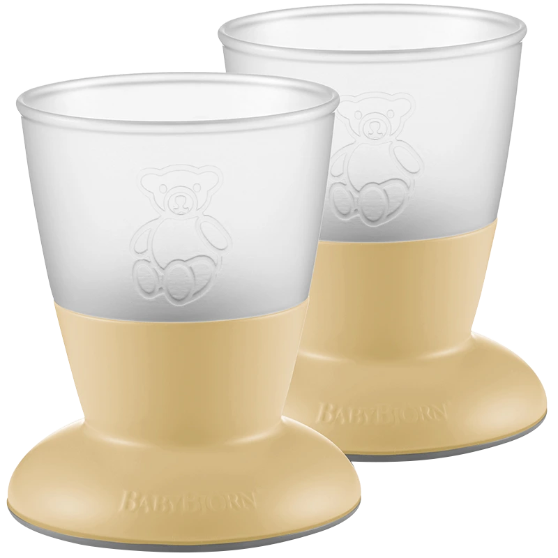 BabyBjörn Barnglas Blekgul 2-pack - Pipmuggar & dricksflaskor