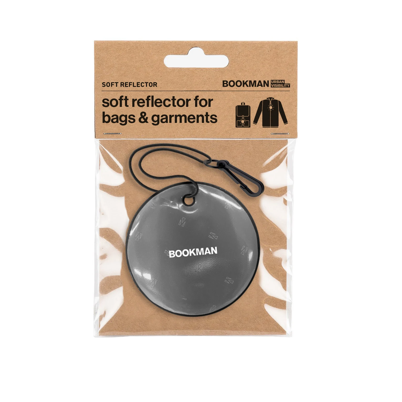 Bookman Hanging Reflectors Circle Black - Reflexer