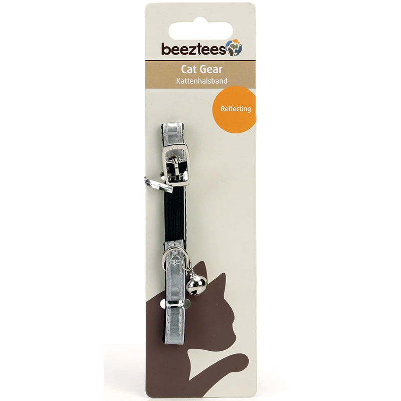 Beeztees Katthalsband Brite Reflex Vit - Katthalsband