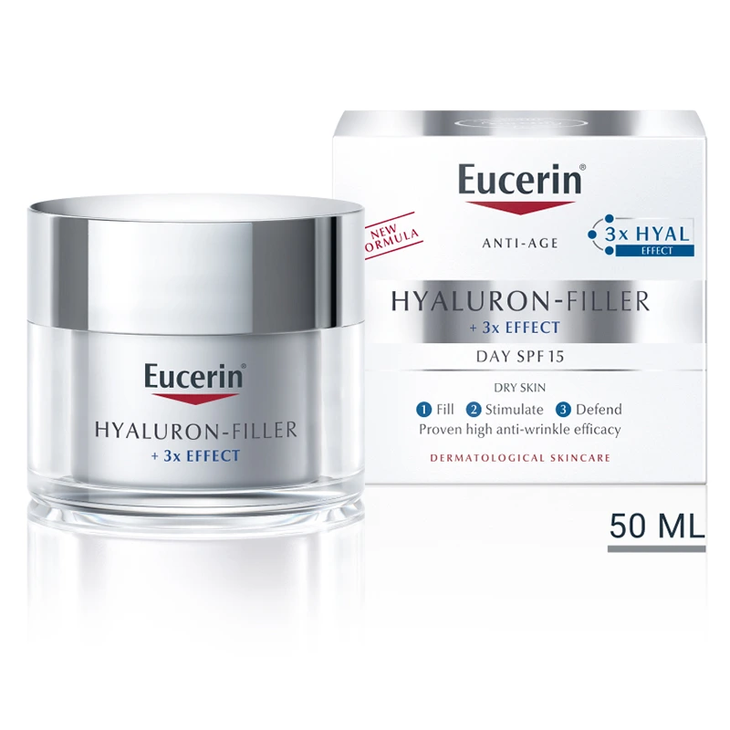 Eucerin Hyaluron-Filler Day Cream SPF15 Dry Skin 50 ml - Ansiktskräm - dagkräm