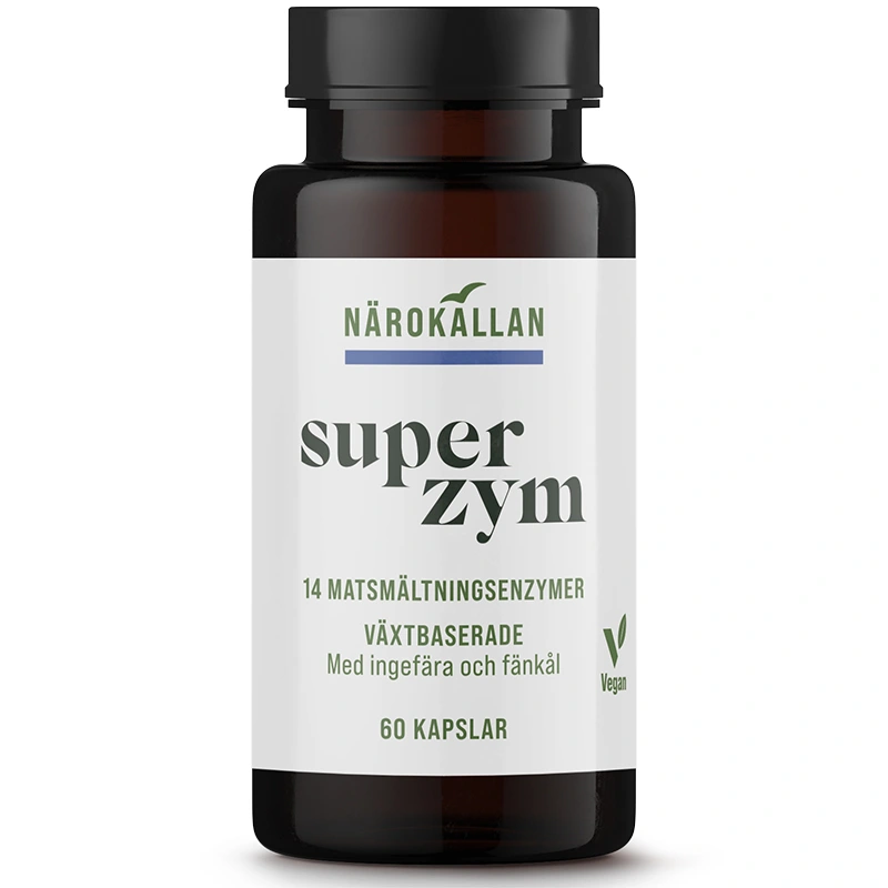 Närokällan Superzym 60 kapslar - Matsmältning & enzymer